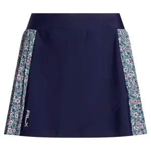 15" Side-Pleated Performance Skort French Navy/Botanical Prep