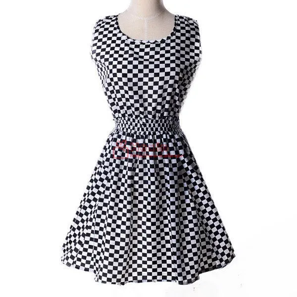 20 Styles Women casual Bohemian floral leopard sleeveless vest printed beach chiffon dress