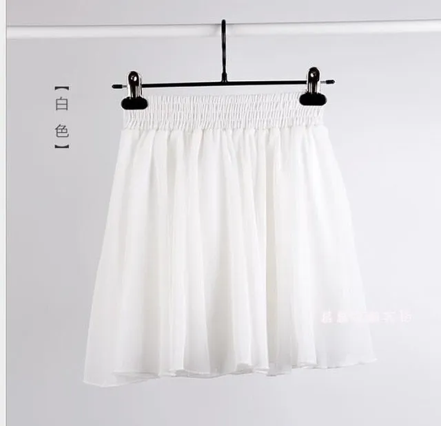2020 Summer Skirt Fashion Retro Beach Printed Chiffon Skirt Bohemia Skirt