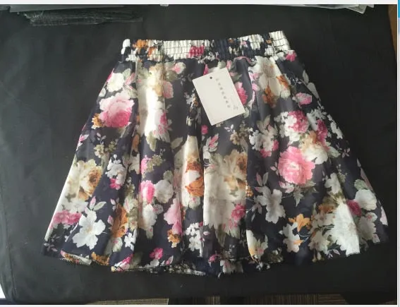 2020 Summer Skirt Fashion Retro Beach Printed Chiffon Skirt Bohemia Skirt