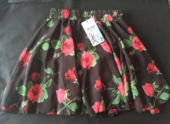 2020 Summer Skirt Fashion Retro Beach Printed Chiffon Skirt Bohemia Skirt