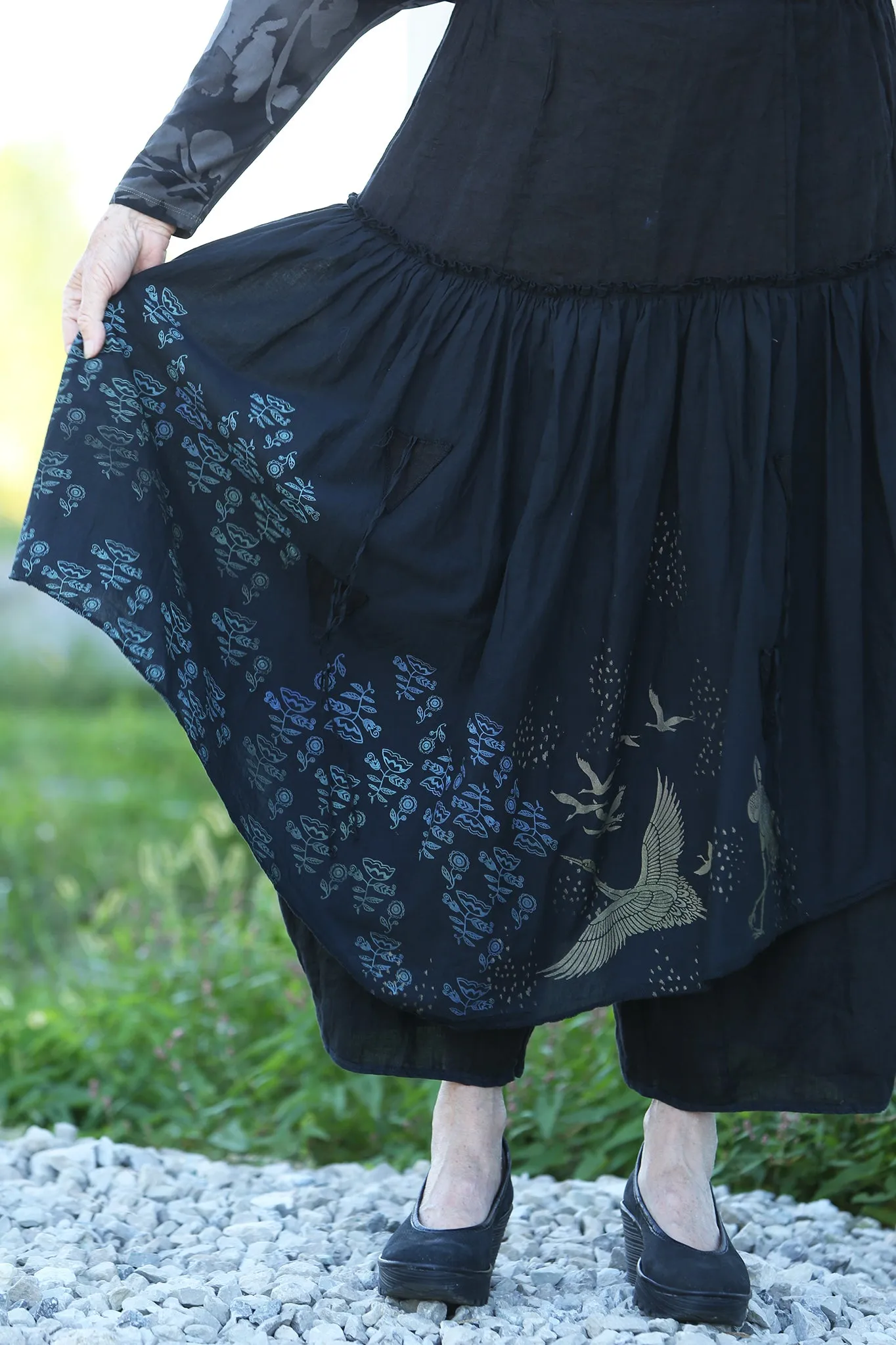 3266 Fusion Pant Skirt Black-P