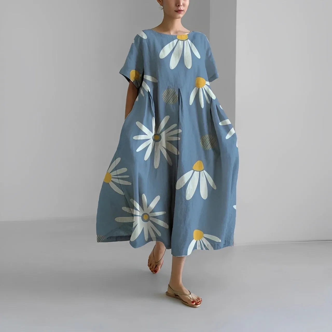 Adriana® | Bohemian Dress With Floral Pattern