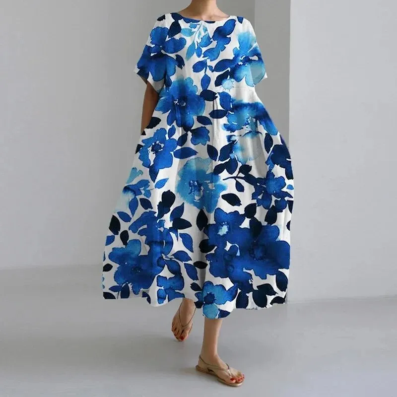 Adriana® | Bohemian Dress With Floral Pattern