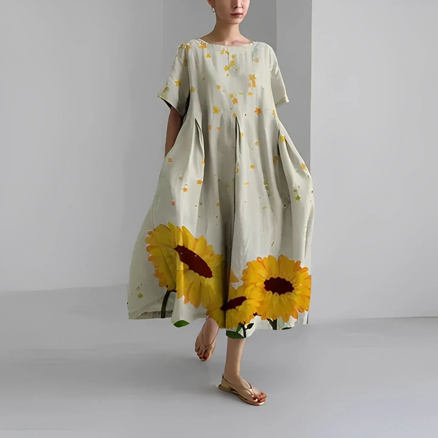 Adriana® | Bohemian Dress With Floral Pattern