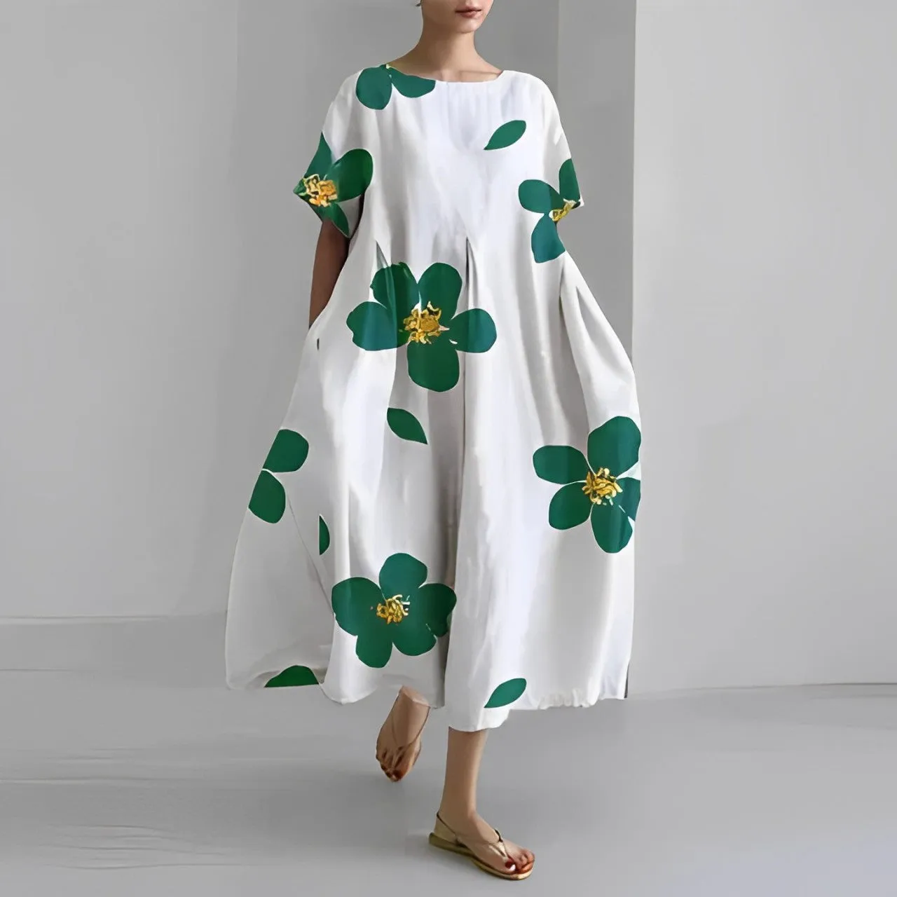 Adriana® | Bohemian Dress With Floral Pattern