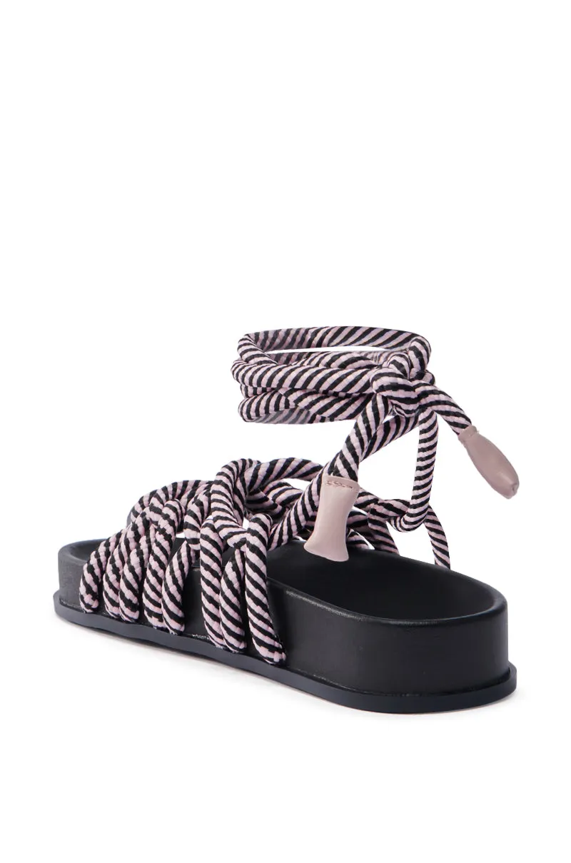 AKIRA EINER PURPLE ROPE SANDAL