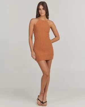 Alexis Mini Dress Caramel