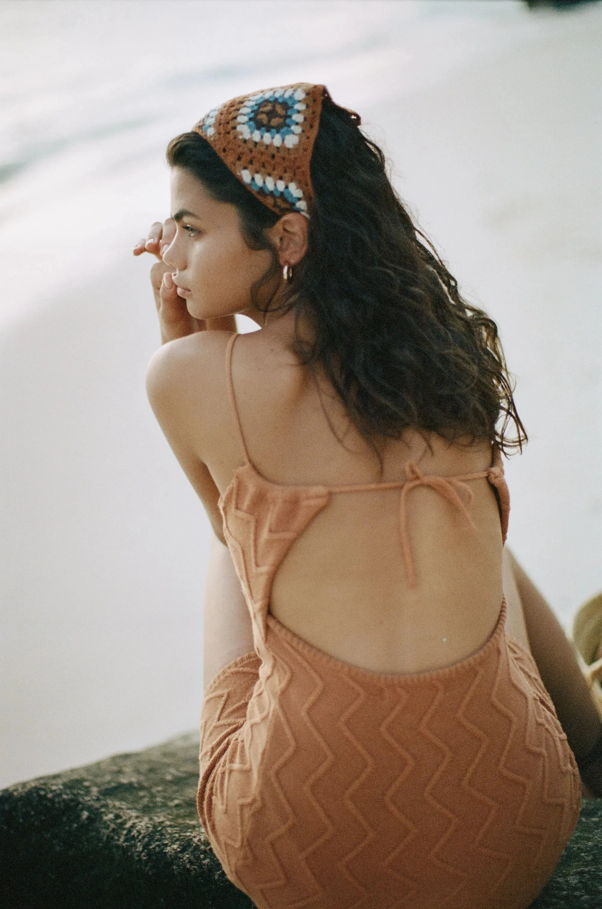 Alexis Mini Dress Caramel