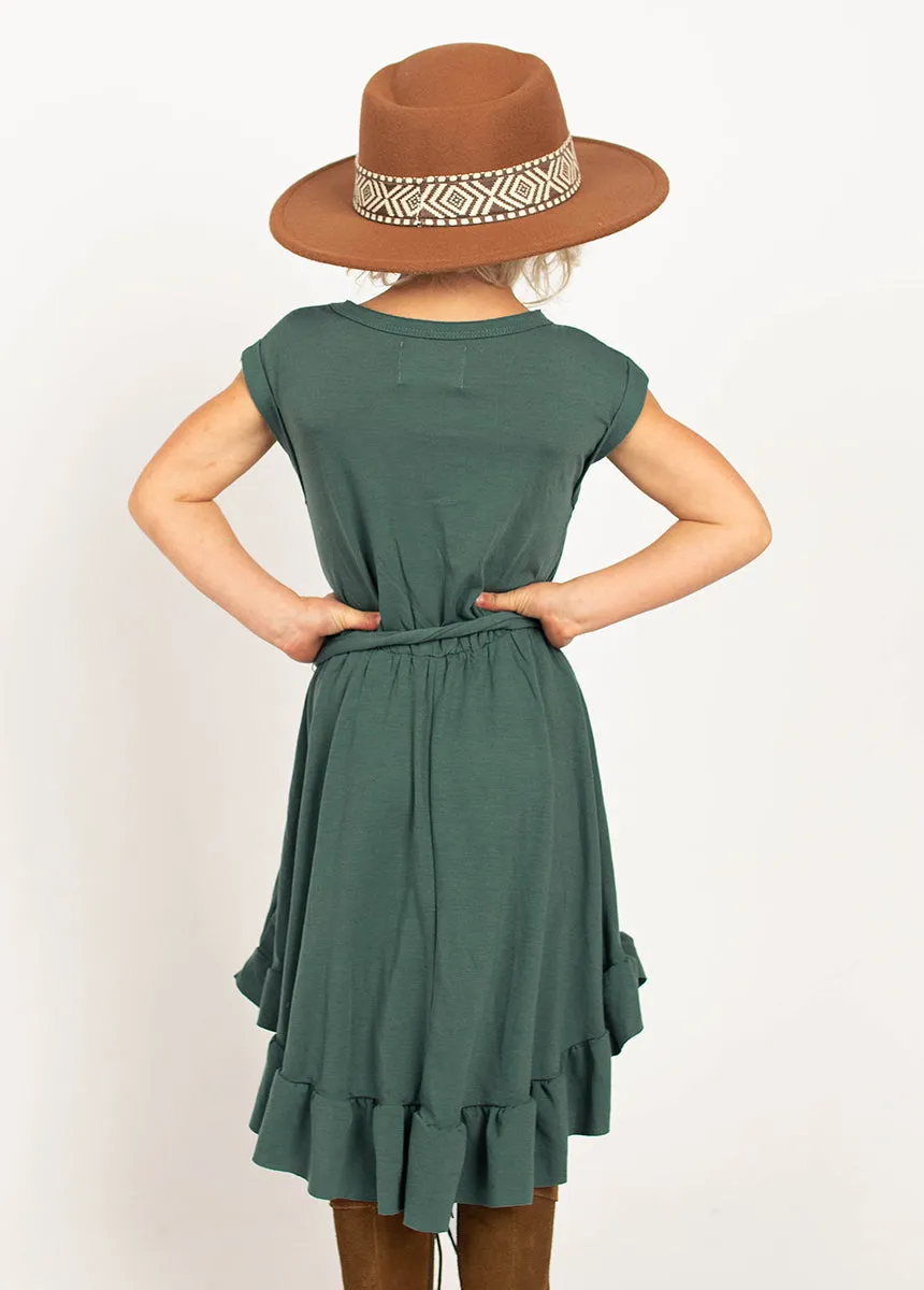 Amoura Dress in Deep Teal