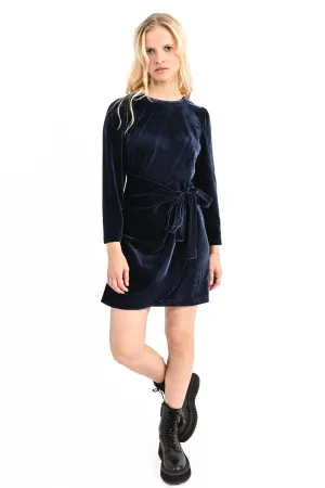 ASYMMETRIC VELVET DRESS