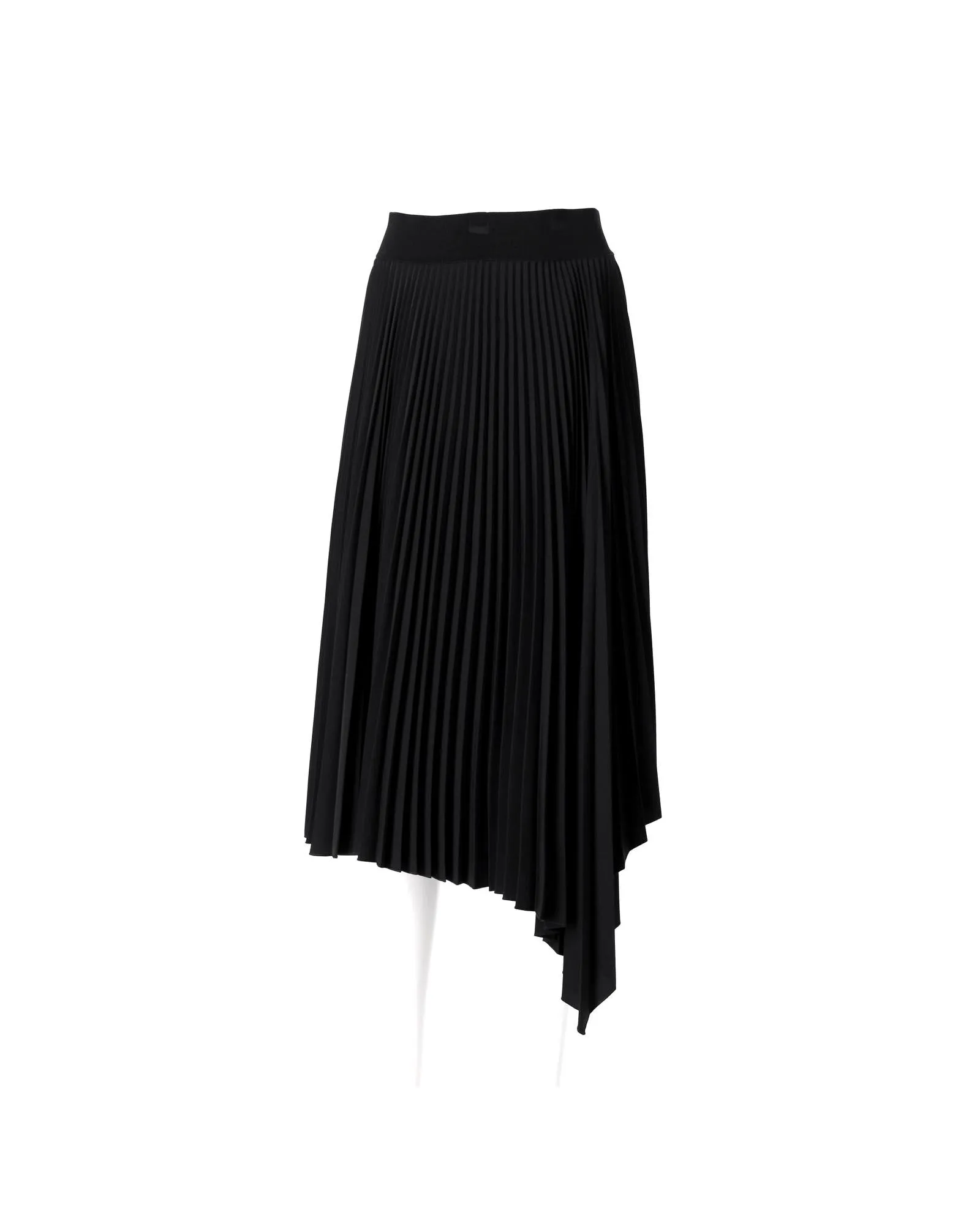 Asymmetrical Pleated Midi Skirt