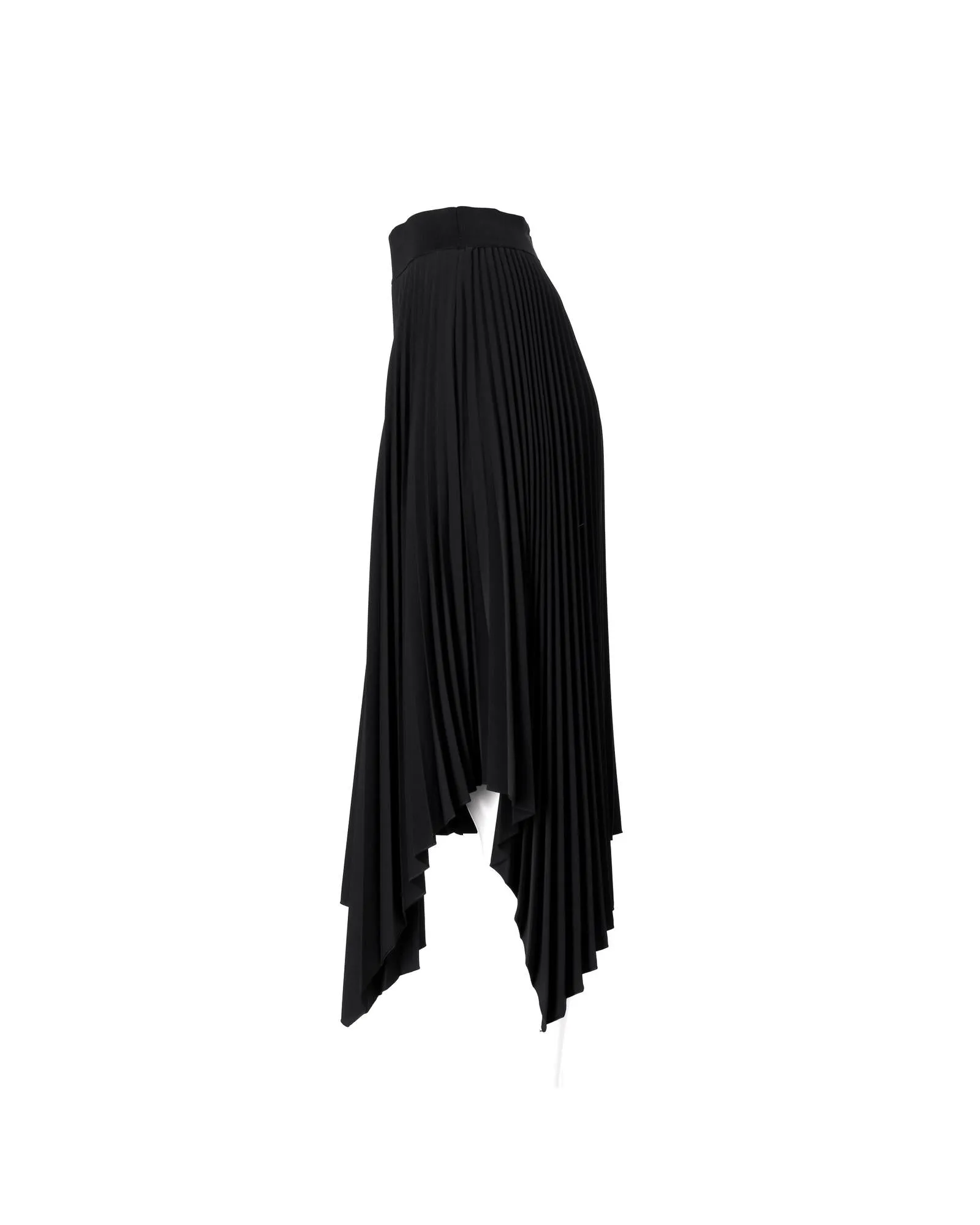 Asymmetrical Pleated Midi Skirt