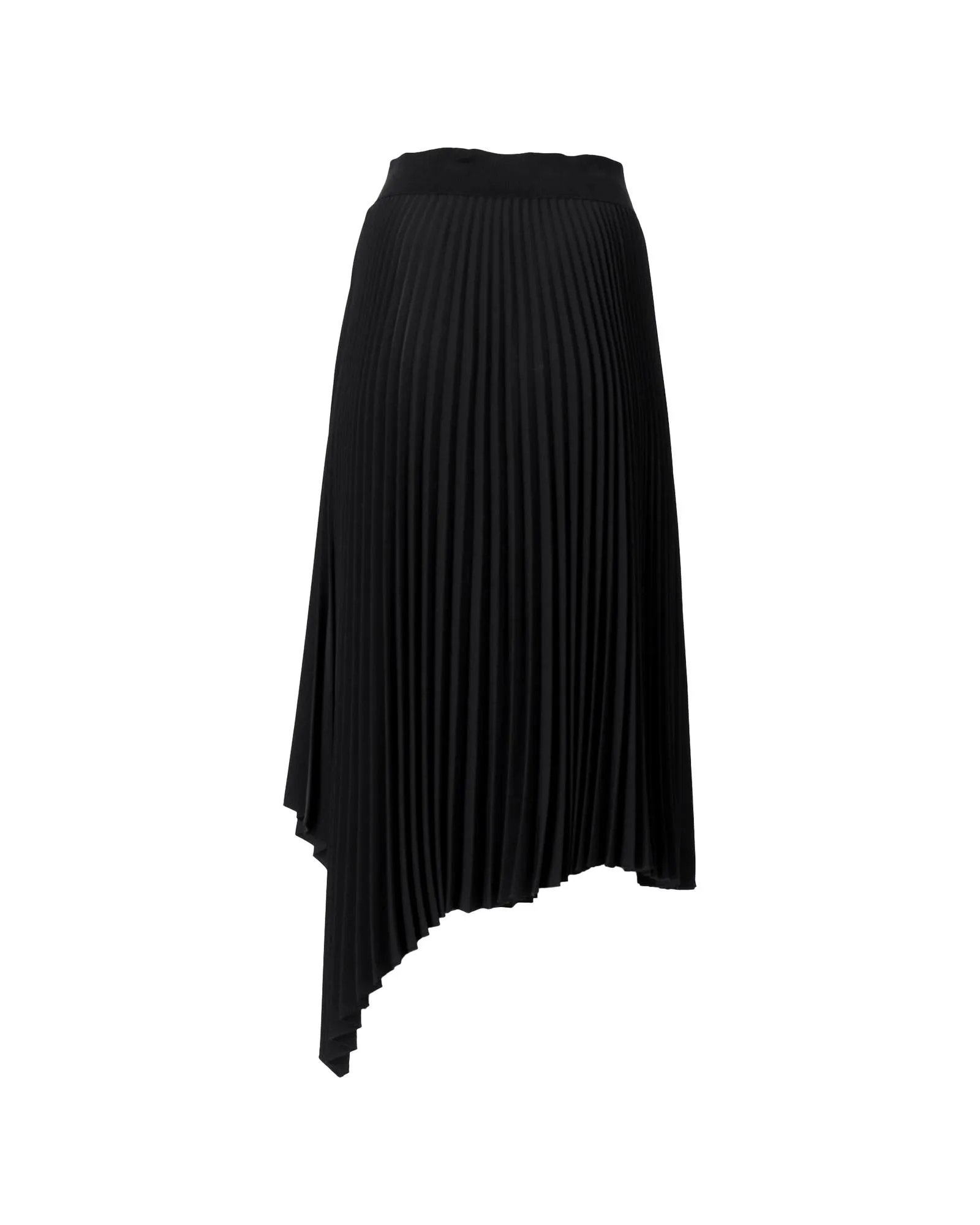 Asymmetrical Pleated Midi Skirt