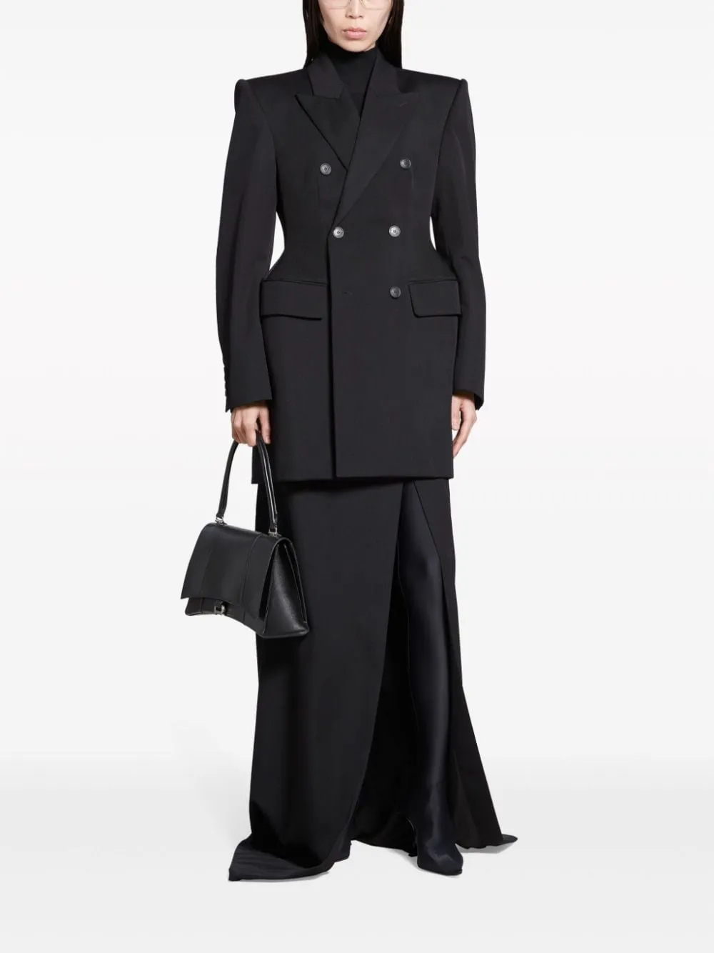 Balenciaga Hourglass Virgin Wool Double-breasted Blazer