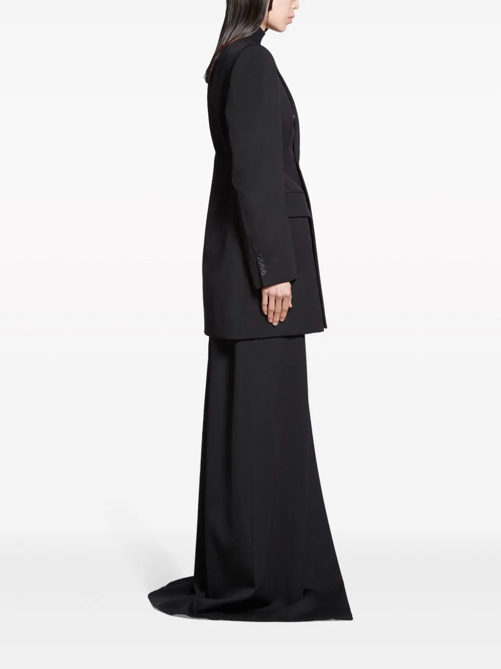 Balenciaga Hourglass Virgin Wool Double-breasted Blazer