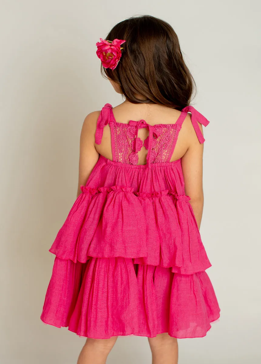 Banyu Dress in Fuchsia