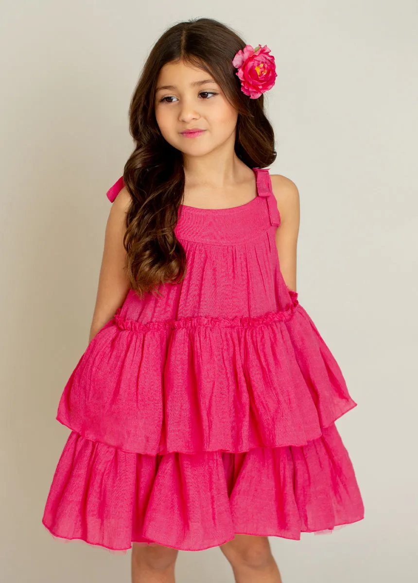 Banyu Dress in Fuchsia