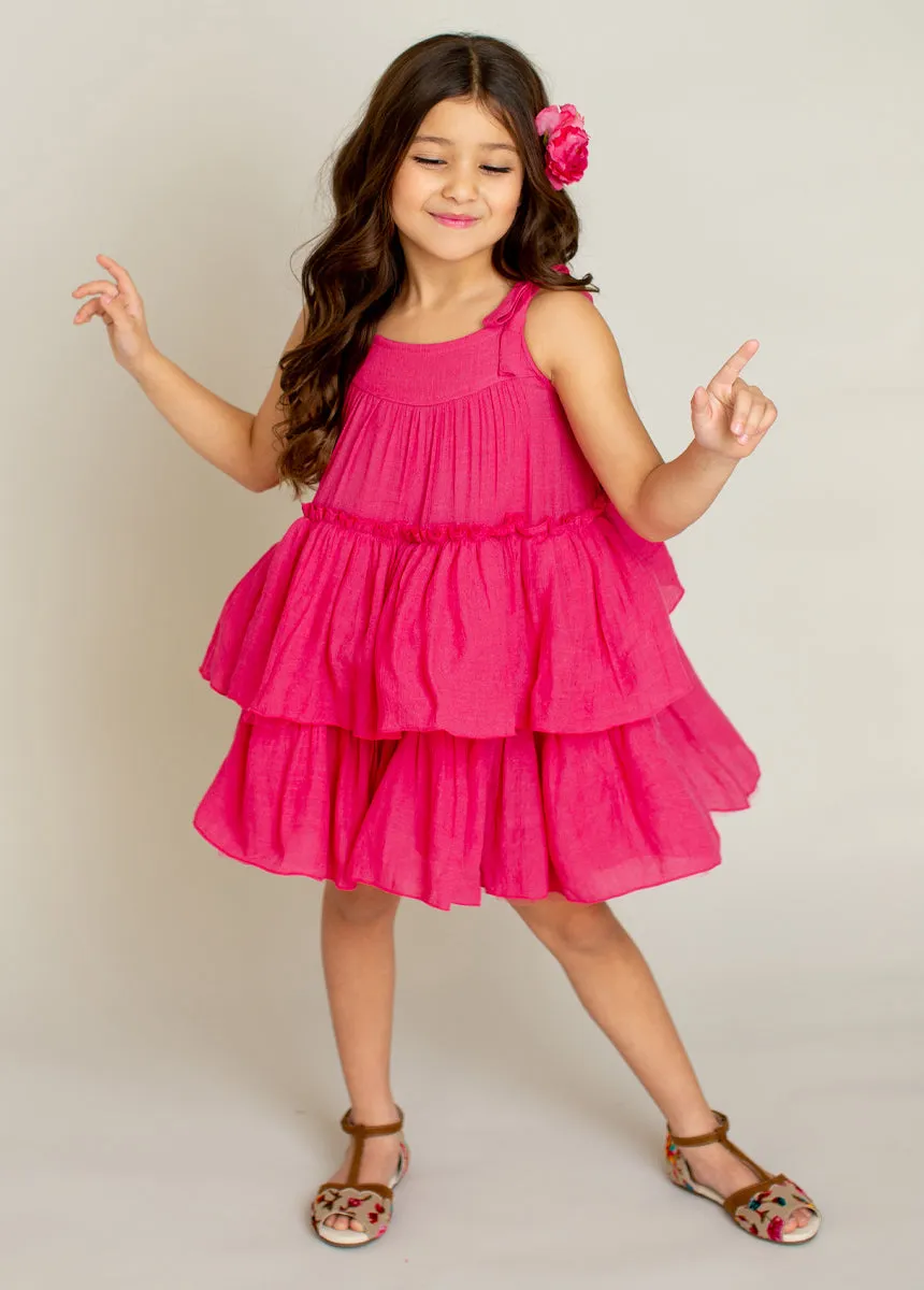 Banyu Dress in Fuchsia