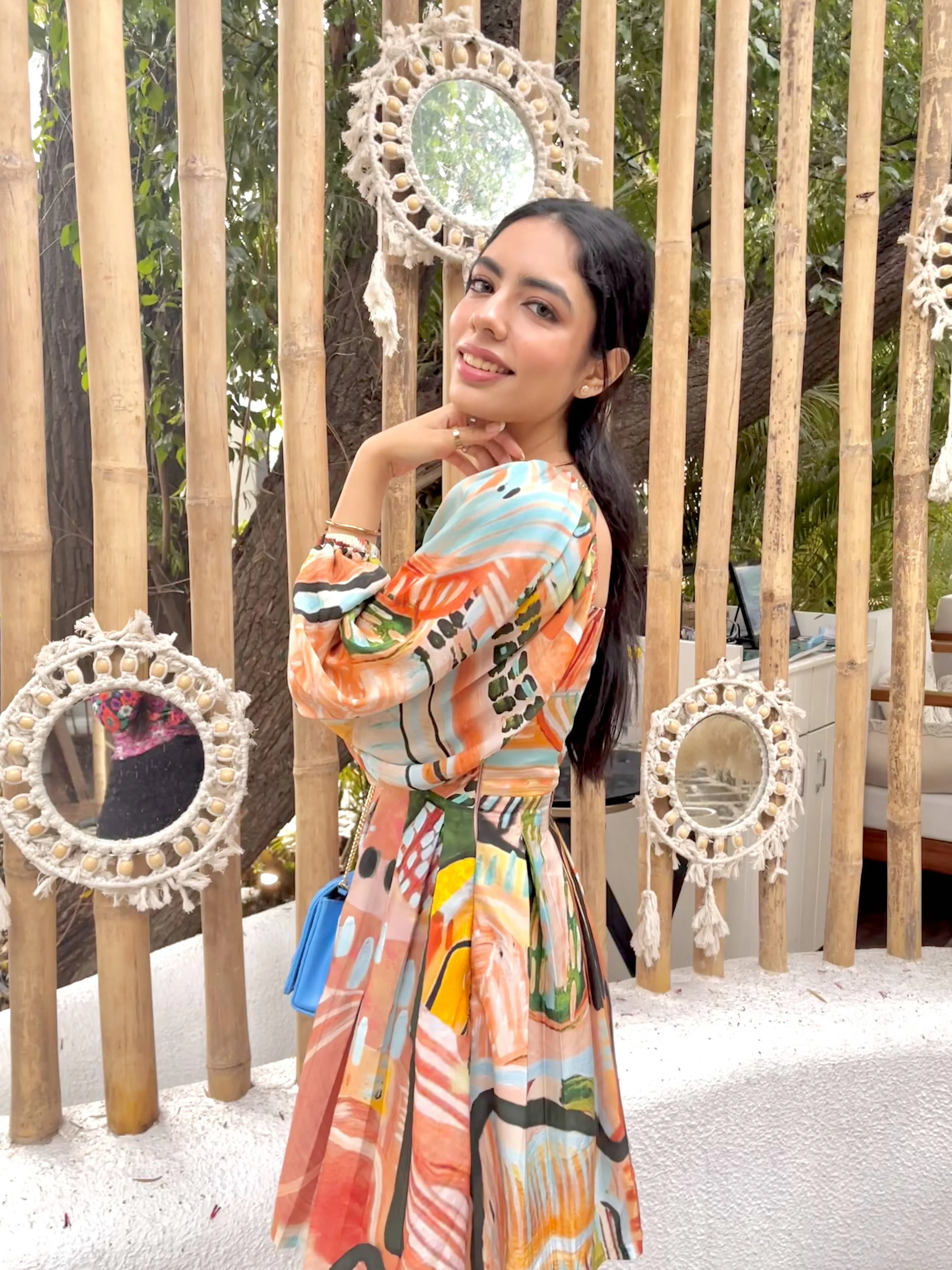 Beachy Boho Modal Satin Dress