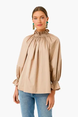 Beige Franka Long Sleeve Top