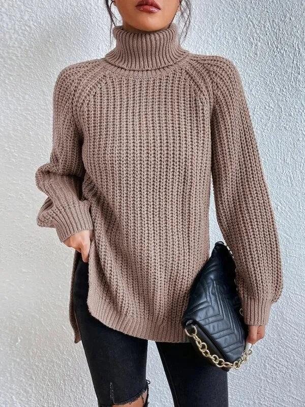 Bequemer Rollkragenpullover aus Strick von WOLFFMODE