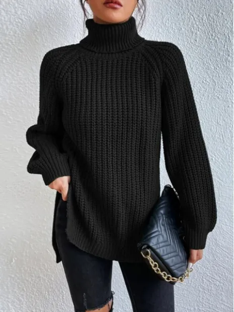 Bequemer Rollkragenpullover aus Strick von WOLFFMODE