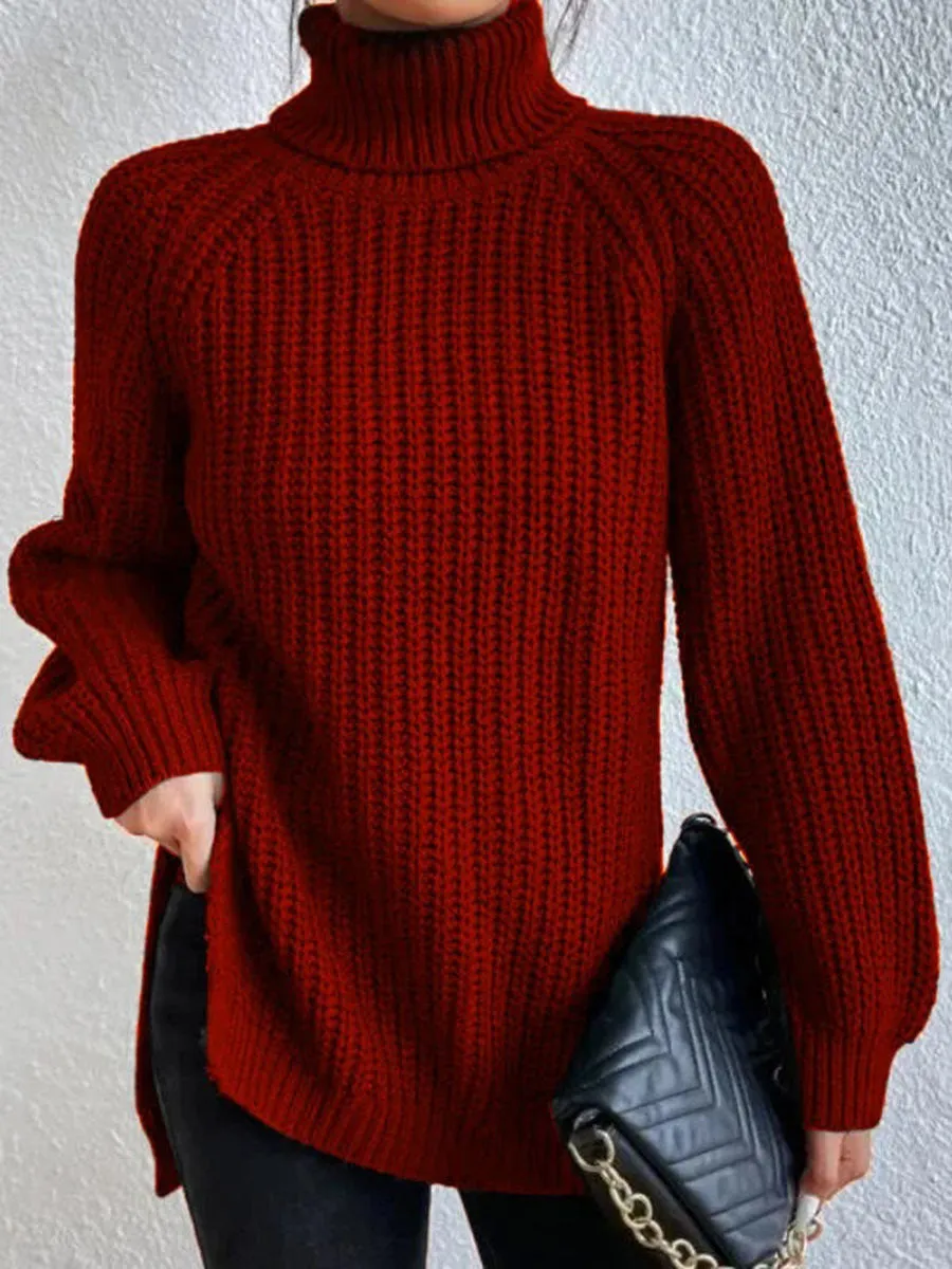 Bequemer Rollkragenpullover aus Strick von WOLFFMODE