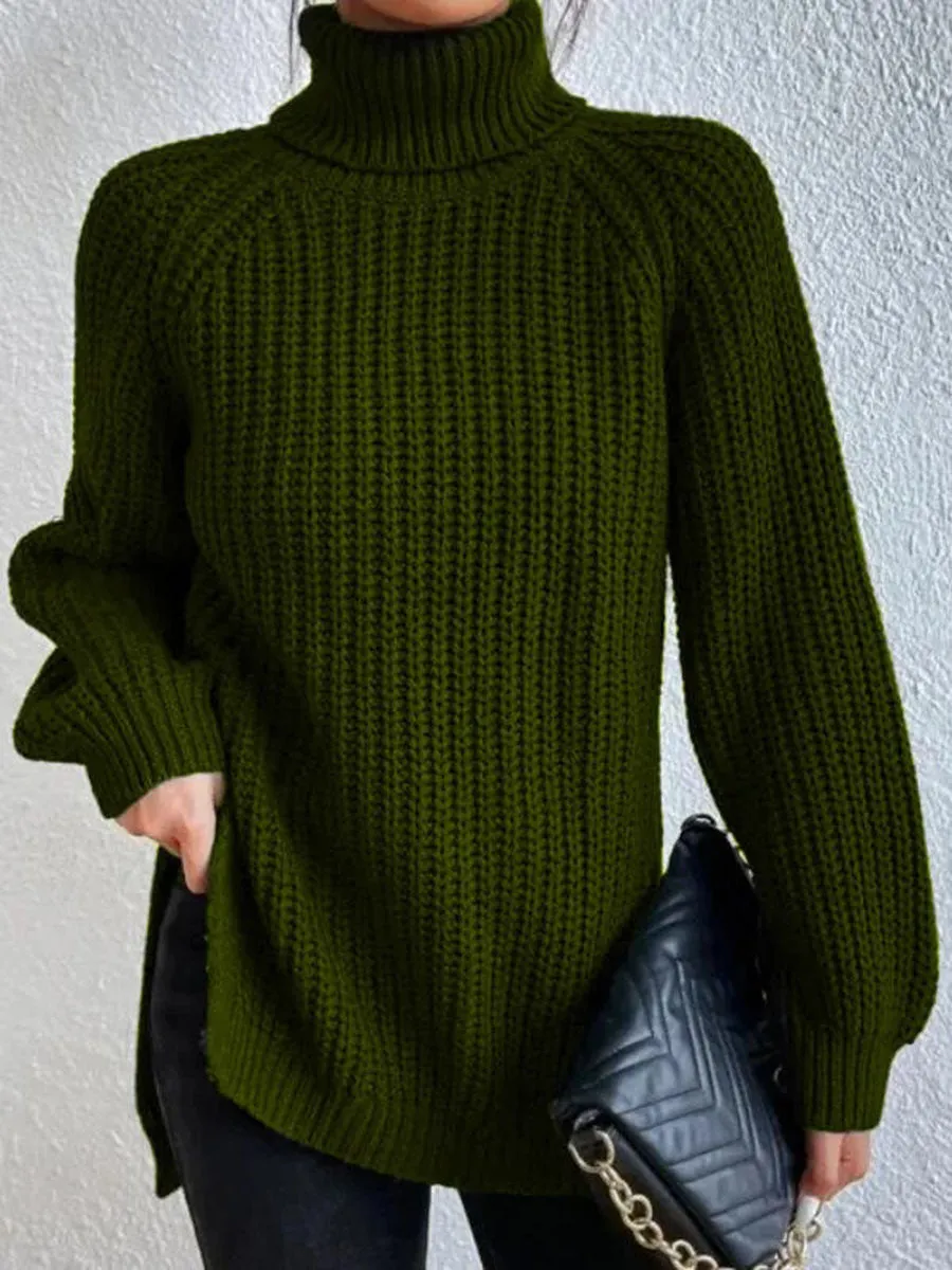 Bequemer Rollkragenpullover aus Strick von WOLFFMODE