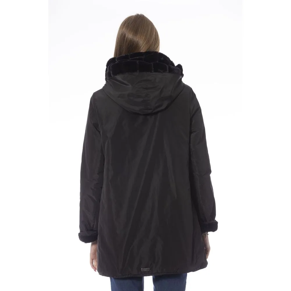 Black Polyester Women's Jacket