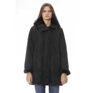 Black Polyester Women's Jacket