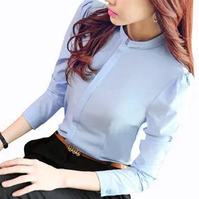 Blouse Shirt Women Fashion Long Sleeve Ladies Office Shirts Work Wear Plus Size Women Clothing For Tops