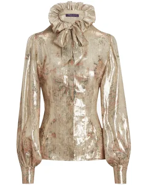 Blush Metallic Kalen Blouse