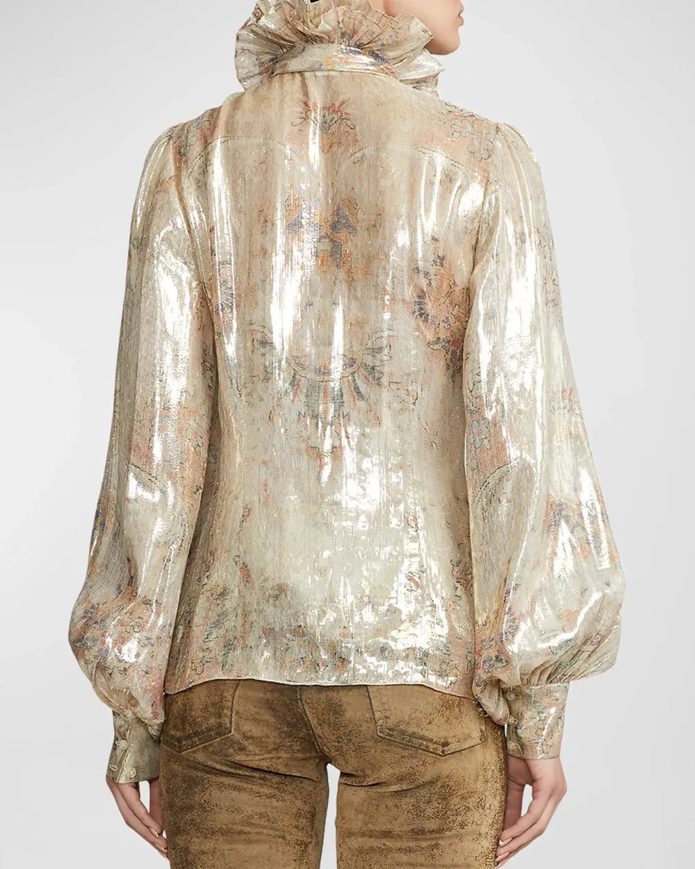 Blush Metallic Kalen Blouse