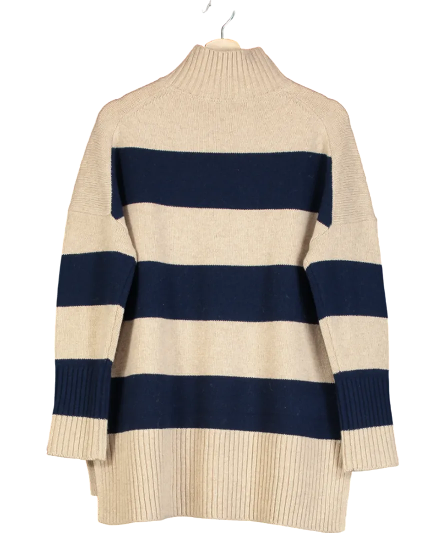 Boden Blue Lucinda Cotton Striped Jumper UK M