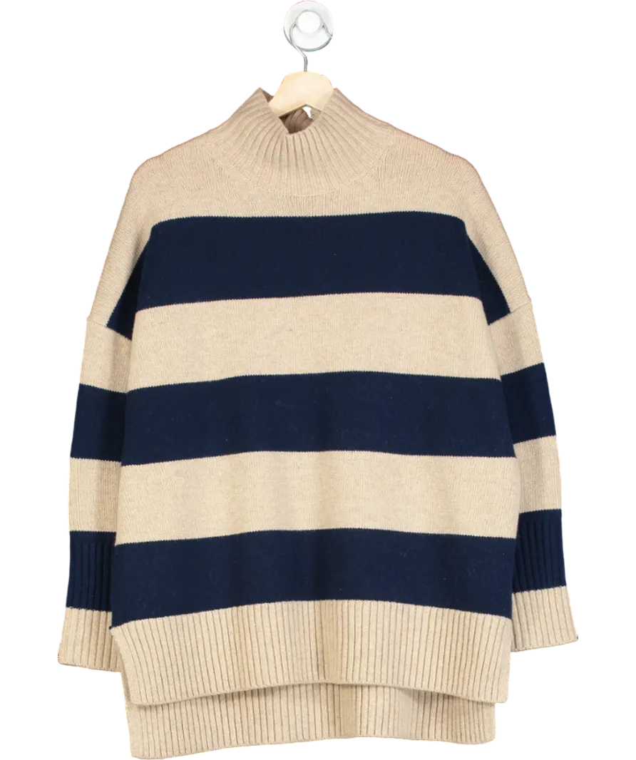 Boden Blue Lucinda Cotton Striped Jumper UK M