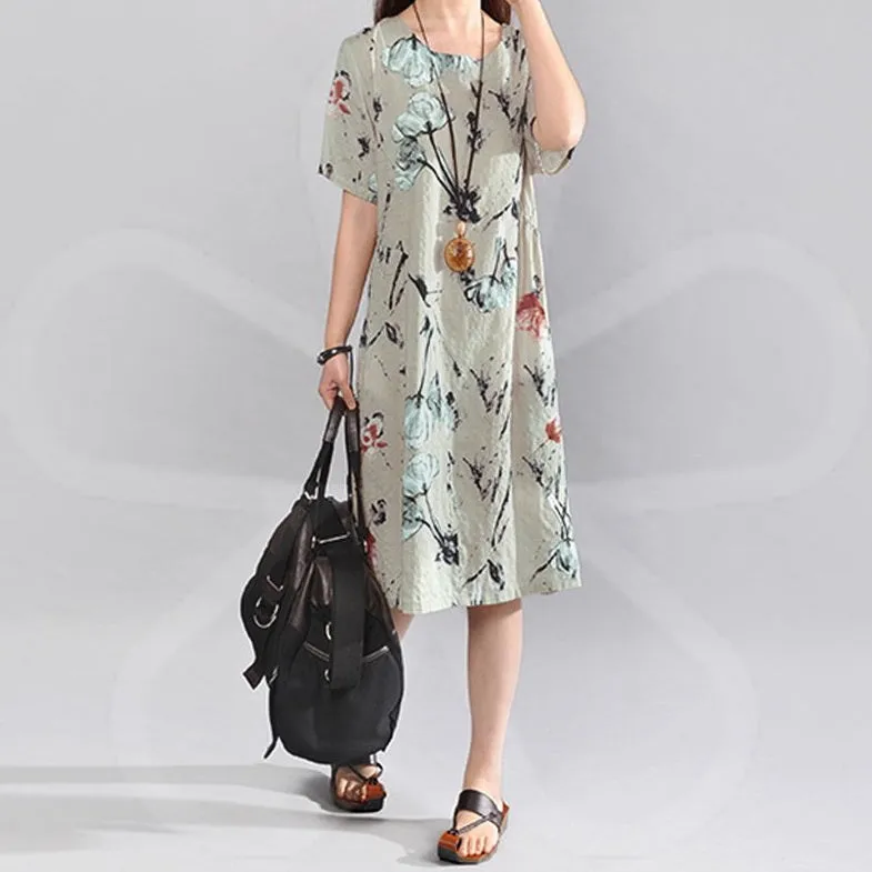Bohemian Floral Print Women's Dresses