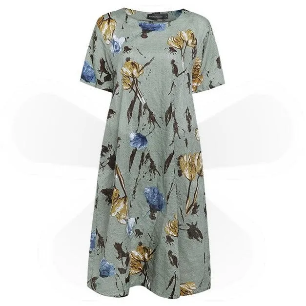 Bohemian Floral Print Women's Dresses