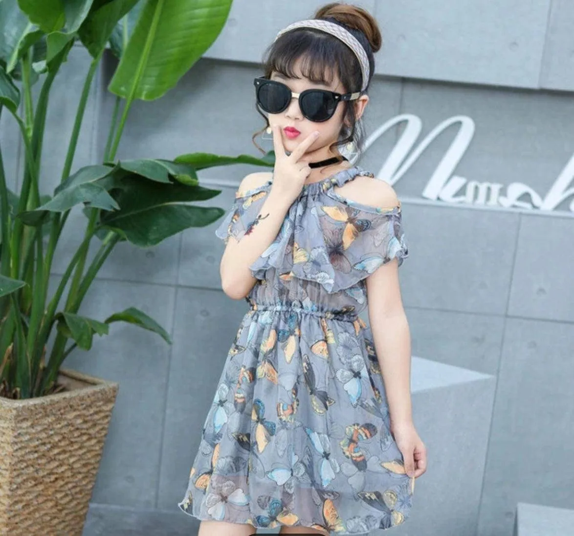 Bohemian Style Floral Sleeveless Girls Dresses