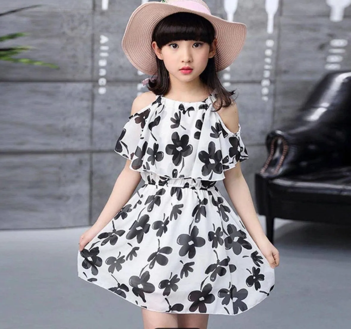 Bohemian Style Floral Sleeveless Girls Dresses
