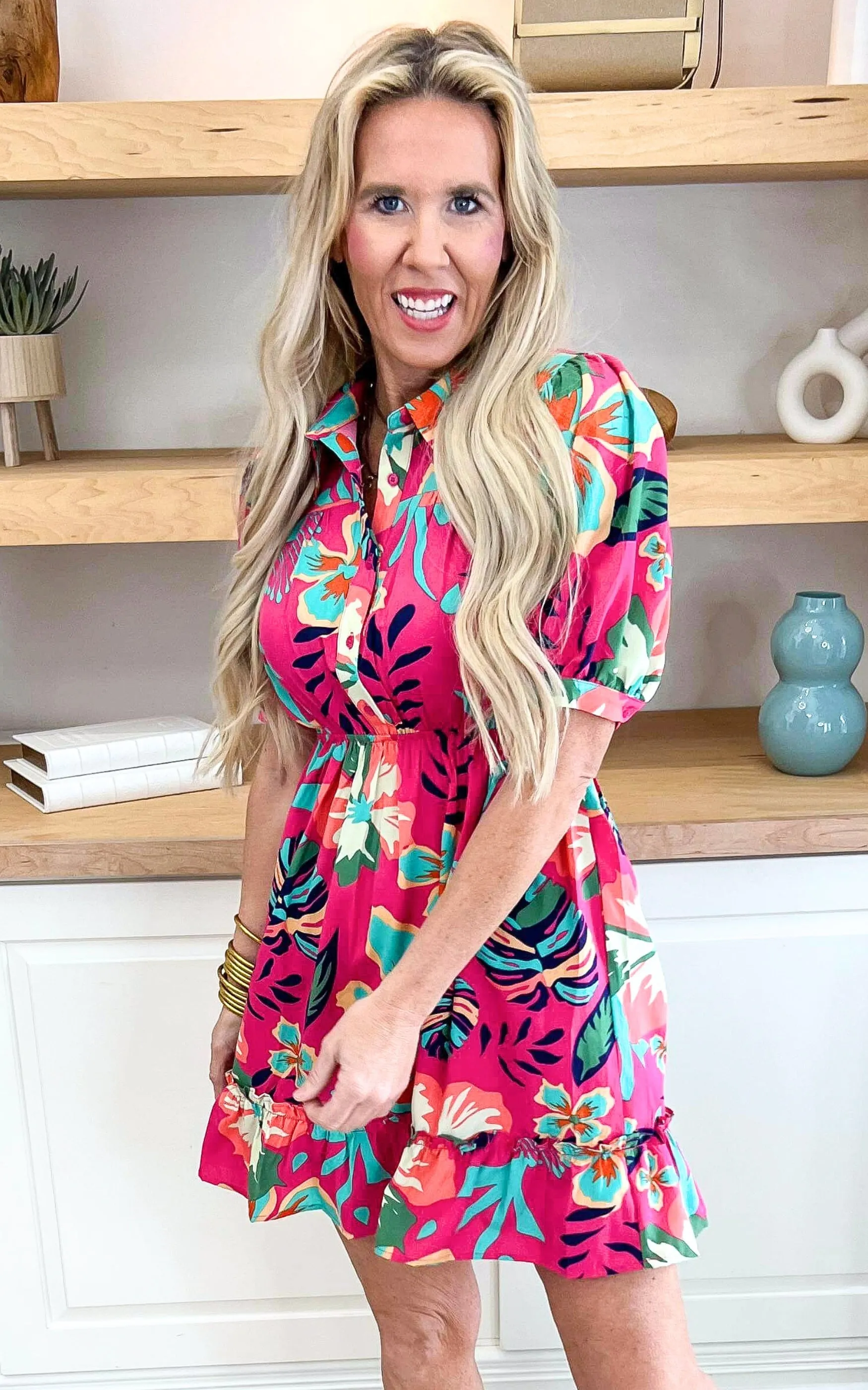Bring on the Sun Floral Print Pocket Dress - Final Sale
