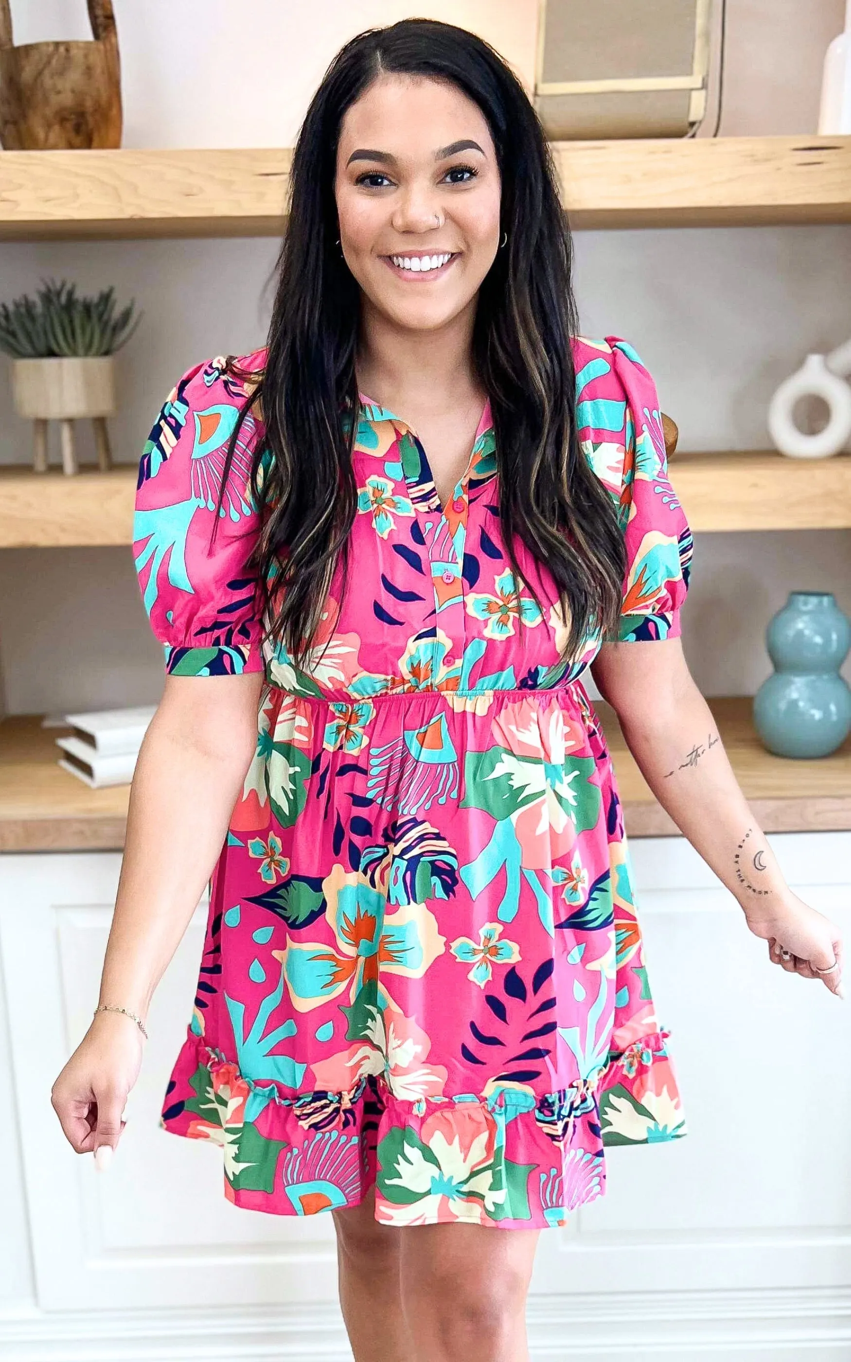 Bring on the Sun Floral Print Pocket Dress - Final Sale