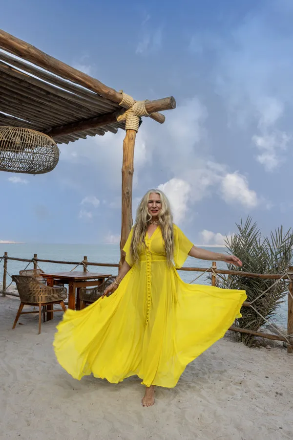 Canary yellow maxi