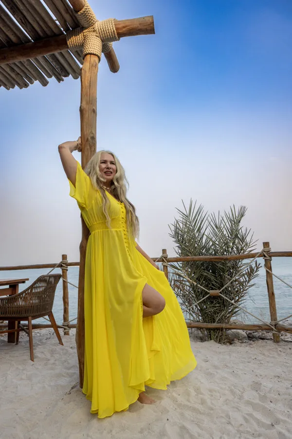 Canary yellow maxi
