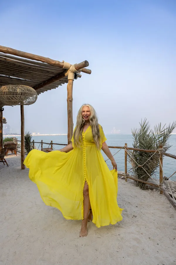 Canary yellow maxi