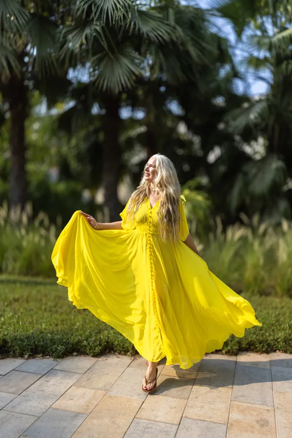 Canary yellow maxi