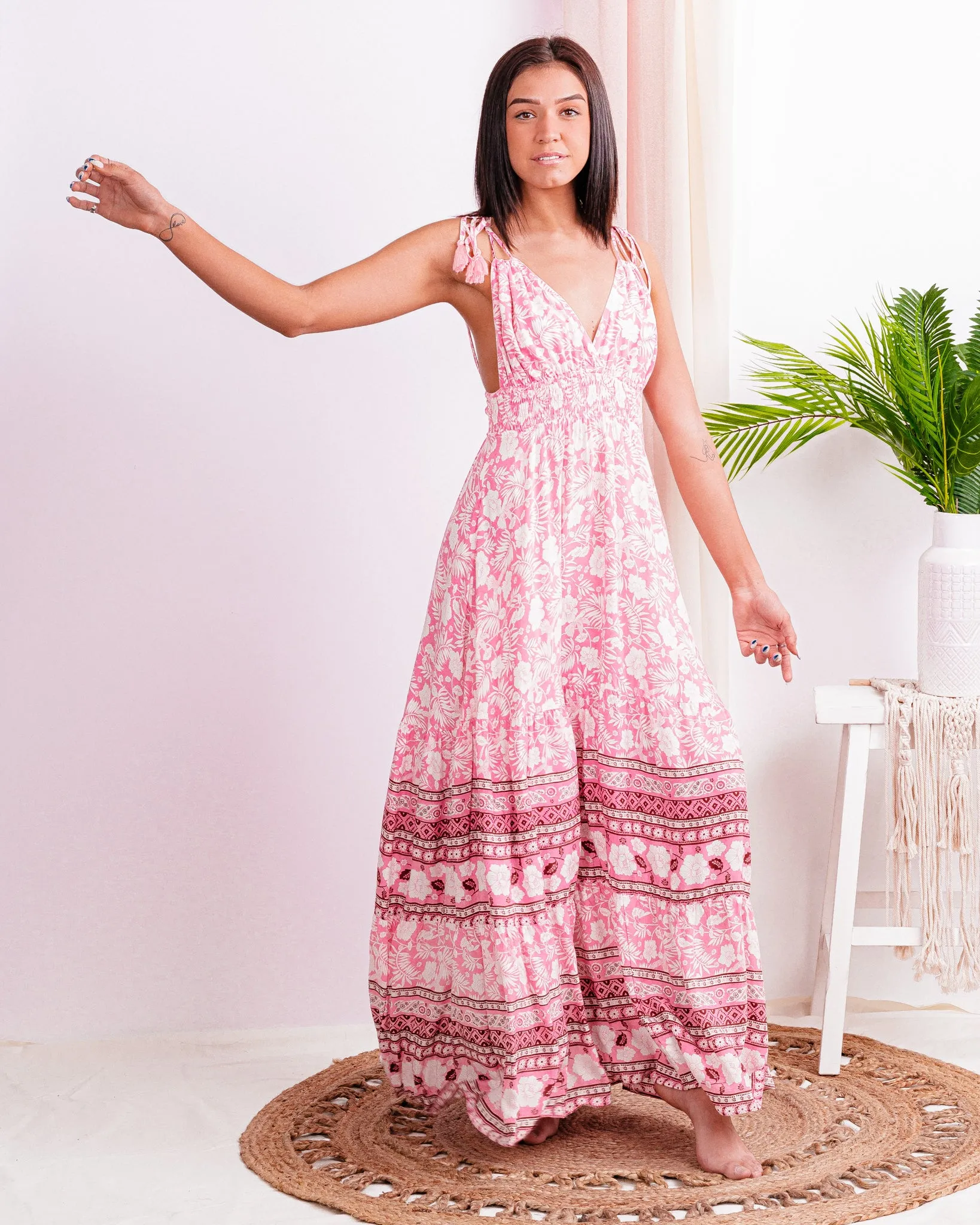 Can't Get Past This Moment Floral Maxi Dress
