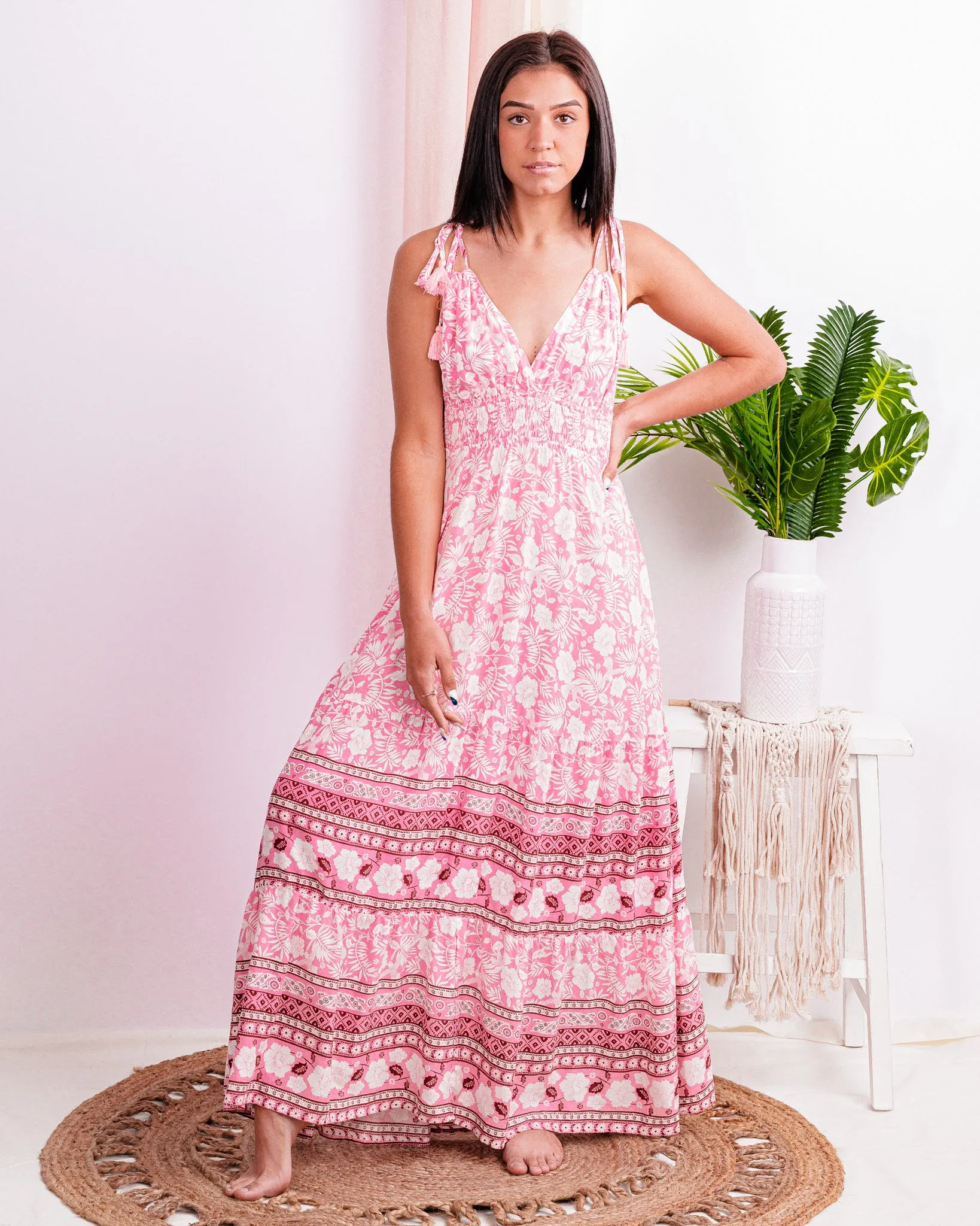 Can't Get Past This Moment Floral Maxi Dress