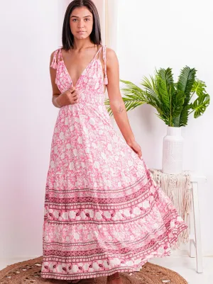 Can't Get Past This Moment Floral Maxi Dress
