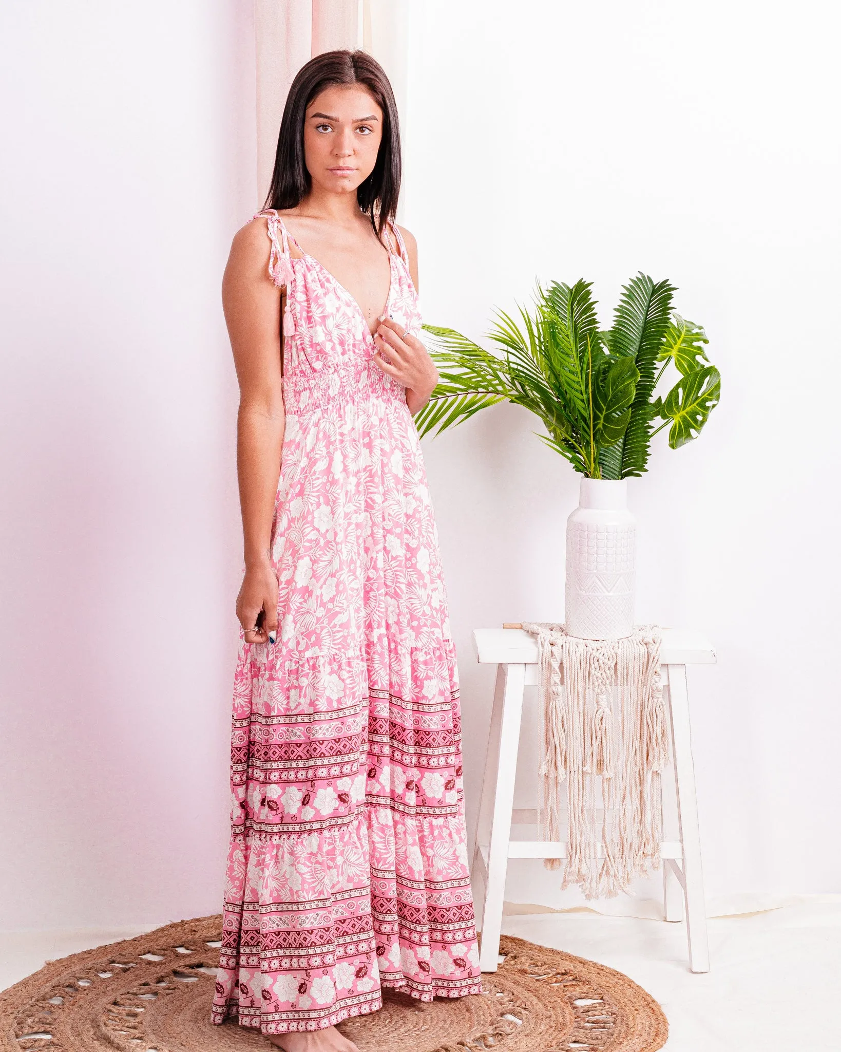Can't Get Past This Moment Floral Maxi Dress